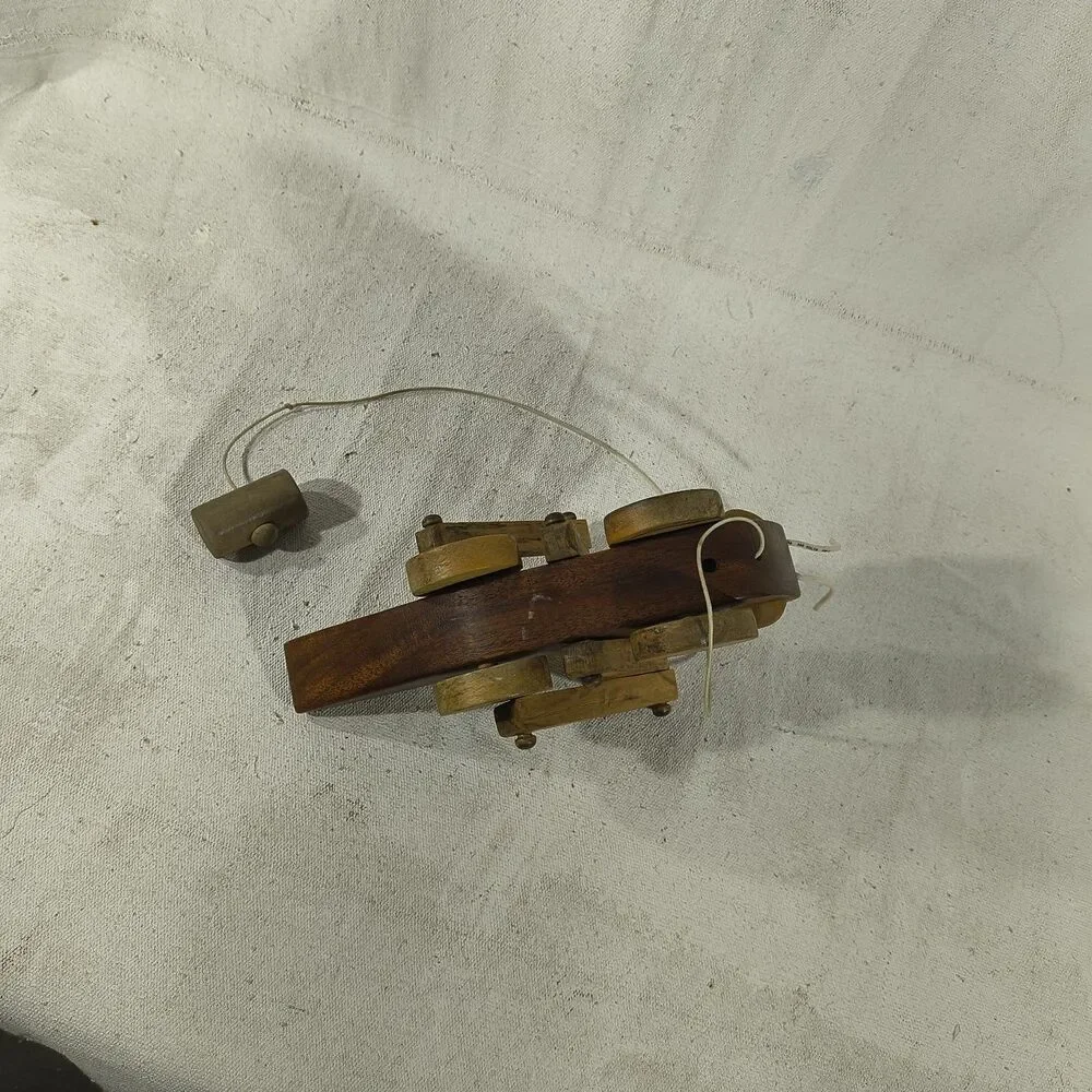 Wooden Grasshopper Vintage Pull Toy